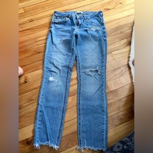 zara stretch pants size 28